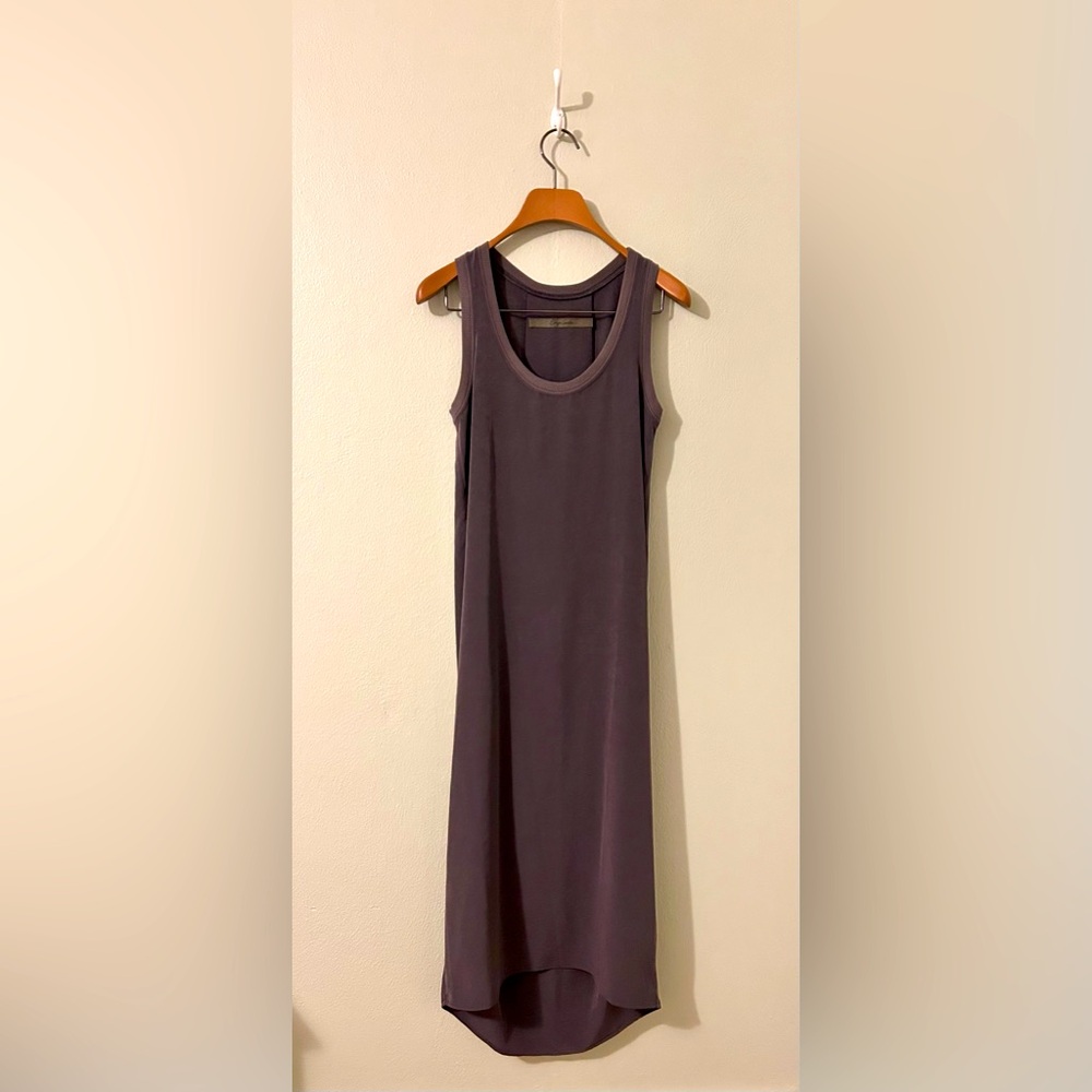 Enza Costa flowing Grey Sleeveless Dress